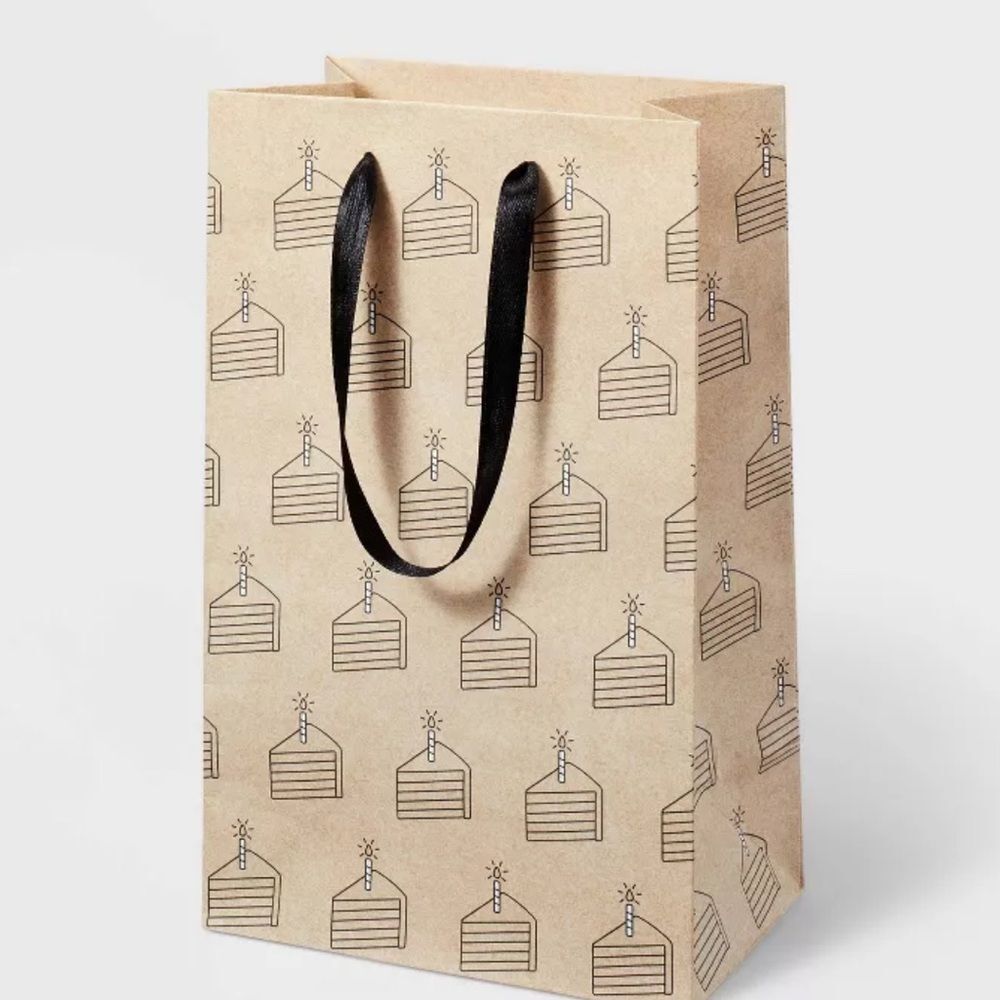 Spritz 8pk small gift bags plain or birthday